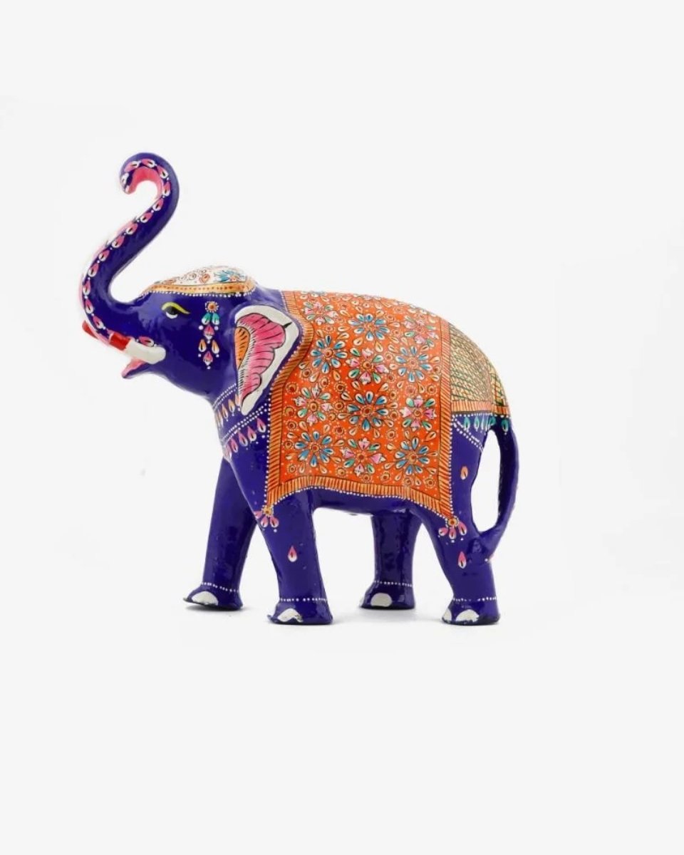 5 Metal Handicraft Elephant Trunk Up – 3 inch - Image 1