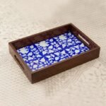 Blue Pottery Handcrafted Tray – Blue